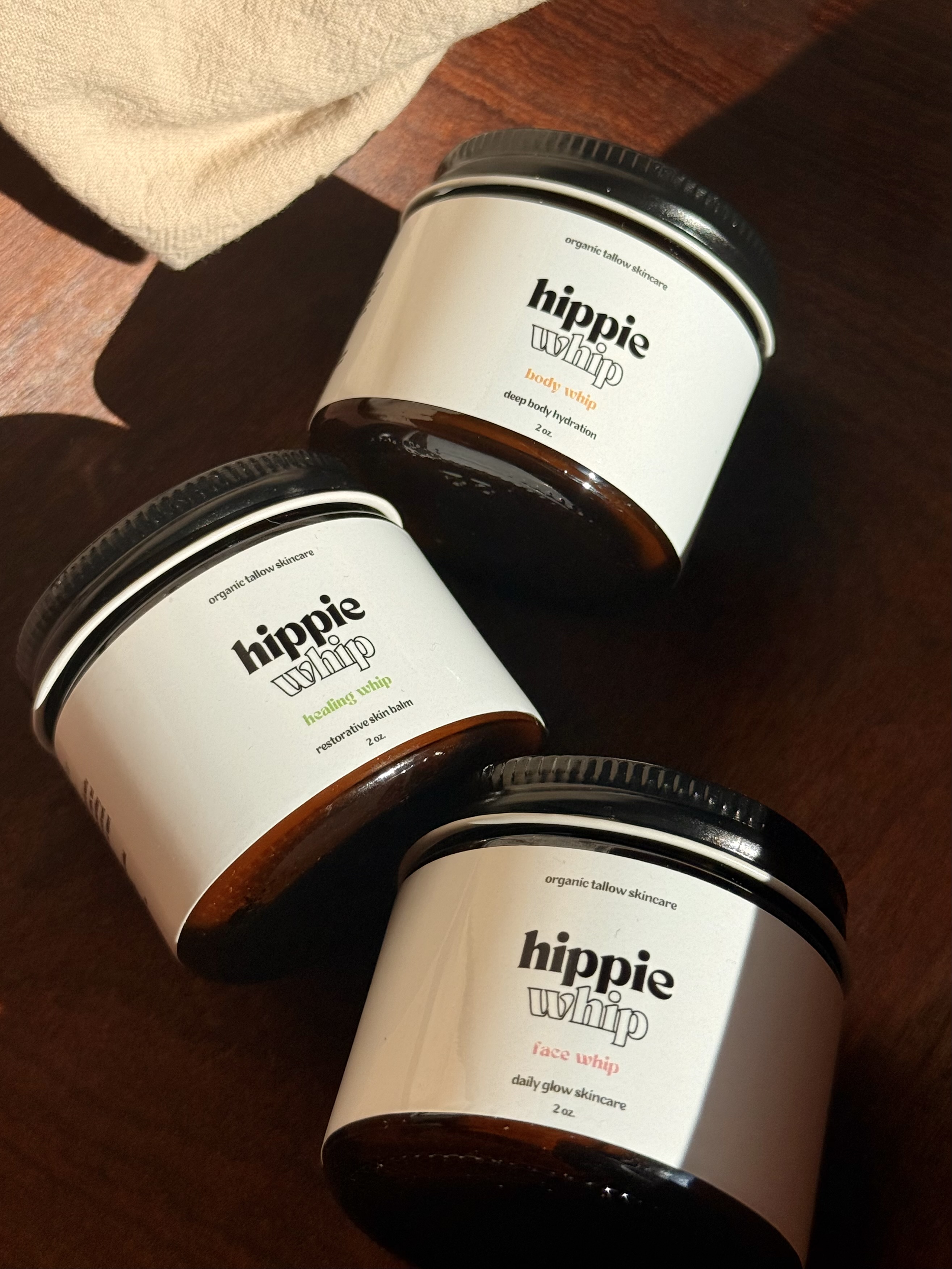 Finger pressing into whipped texture