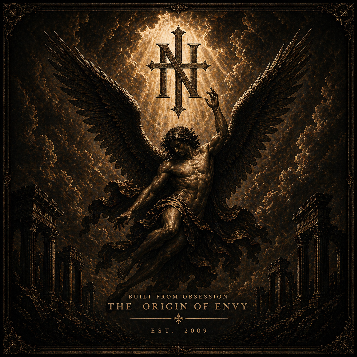 Origin of Envy framed artwork